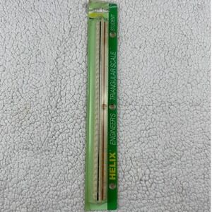 VNTG Helix RS 171 E Engineer's Triangular Scale Student 12" Ruler White Plastic